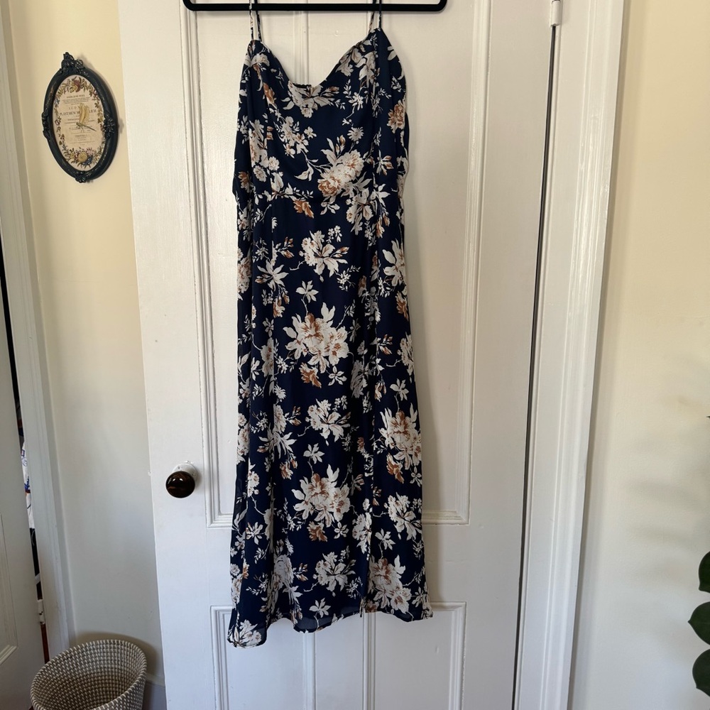 Abercrombie & Fitch Navy Floral Maxi Dress
